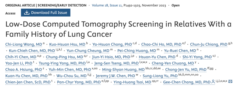 Role of Family History in Lung Cancer Screening - IASLC